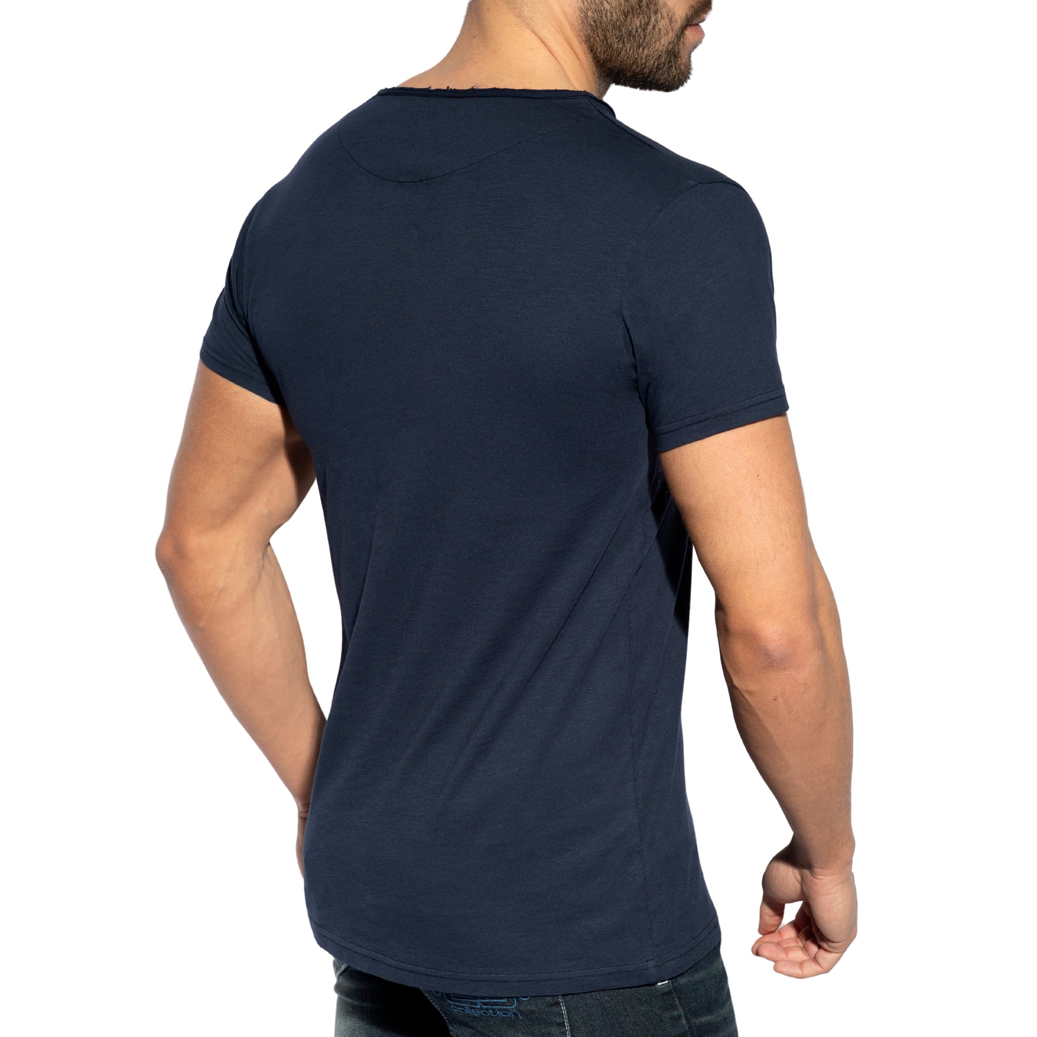 ES Collection Flame Luxury T-Shirt Navy TS305