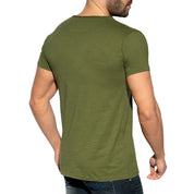 ES Collection Flame Luxury T-Shirt Khaki TS305