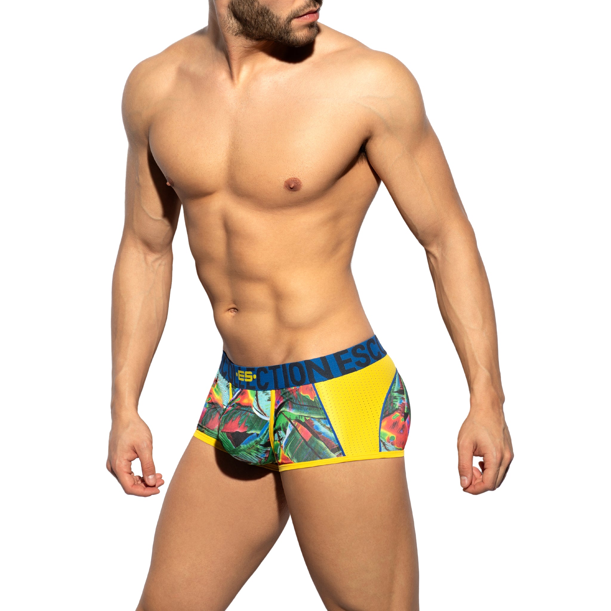 ES Collection Floral-Mesh Trunk Yellow UN418