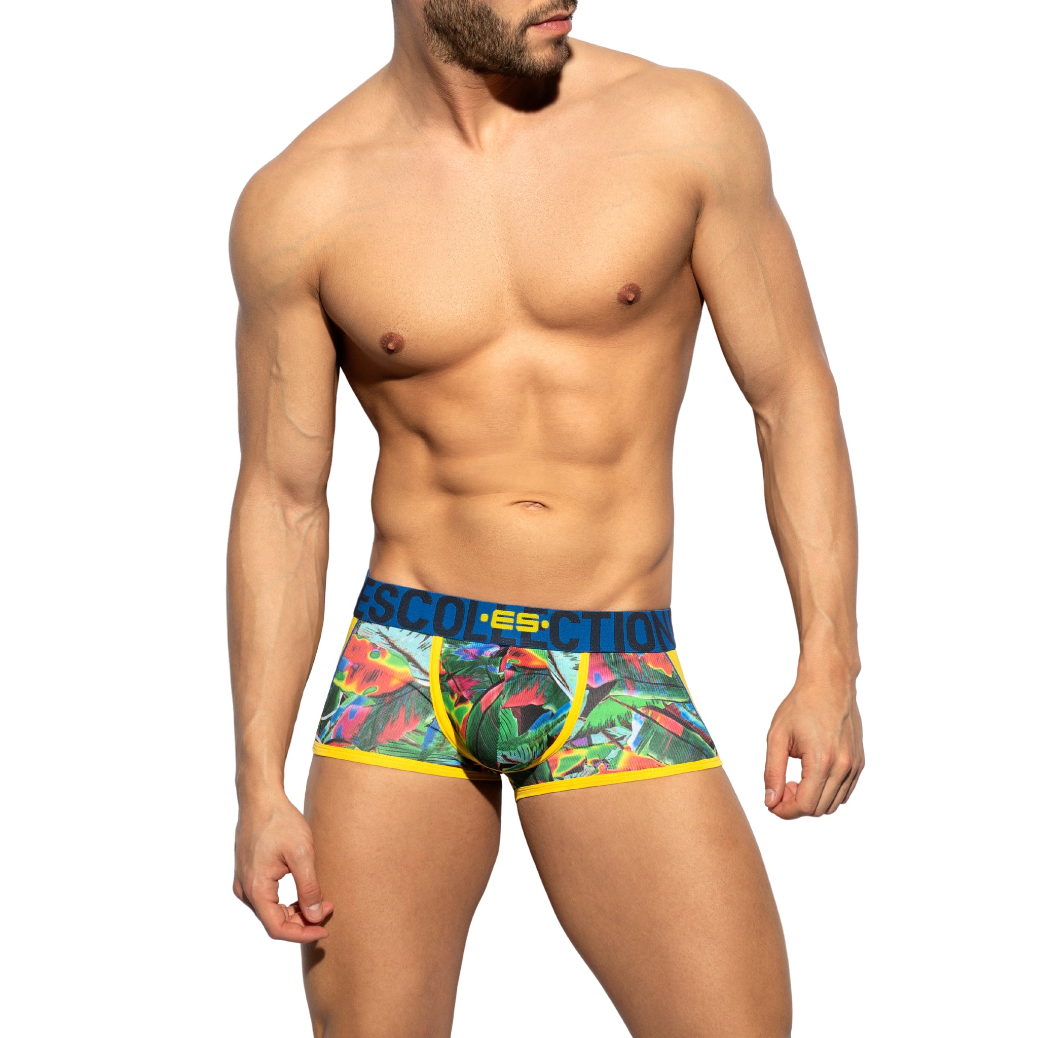 ES Collection Floral-Mesh Trunk Yellow UN418