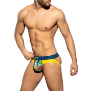 ES Collection Floral-Mesh Jock Yellow UN419