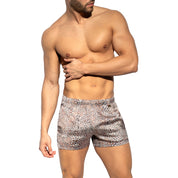 ES Collection Leopard Lounge Short Brown UN451