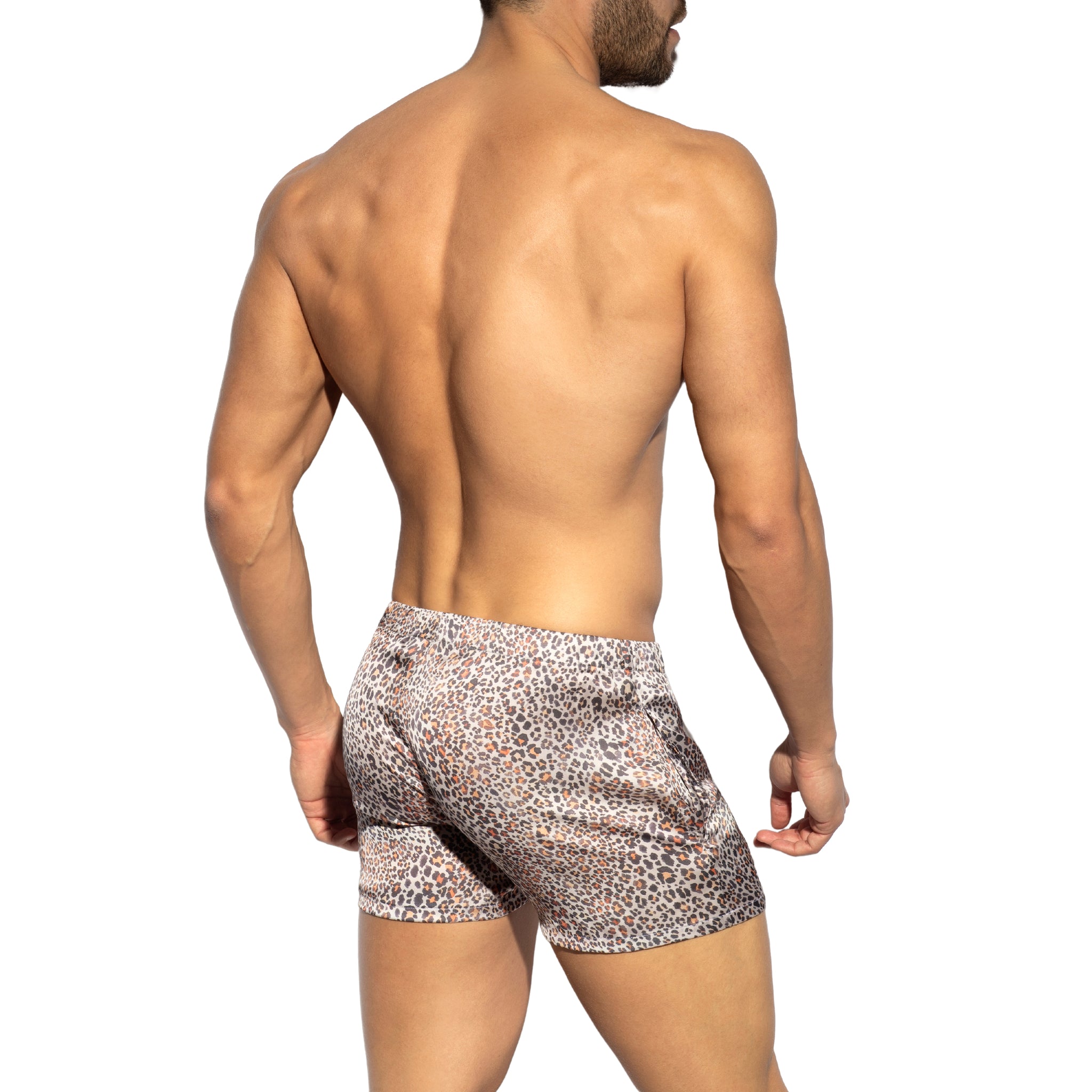 ES Collection Leopard Lounge Short Brown UN451