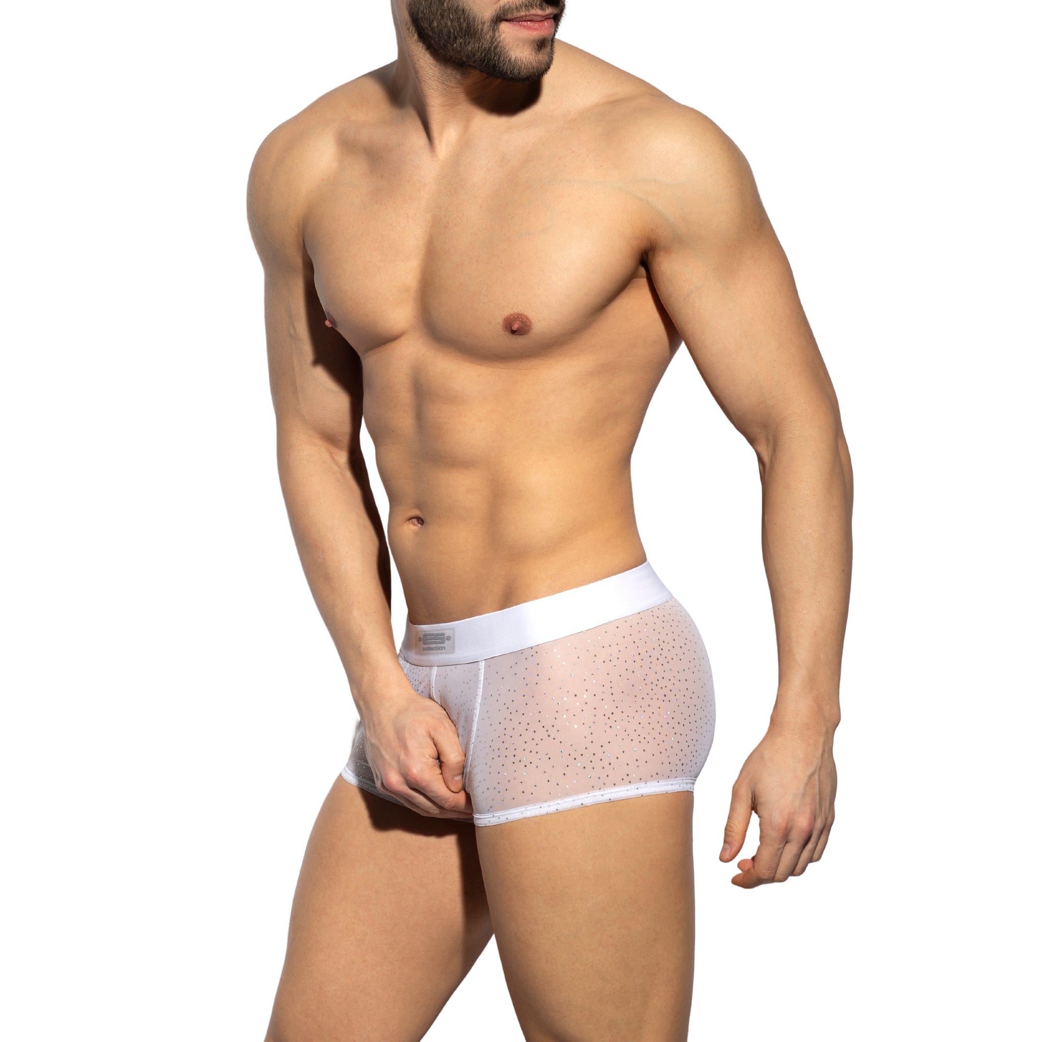 ES Collection Glitter Net Trunk White UN584