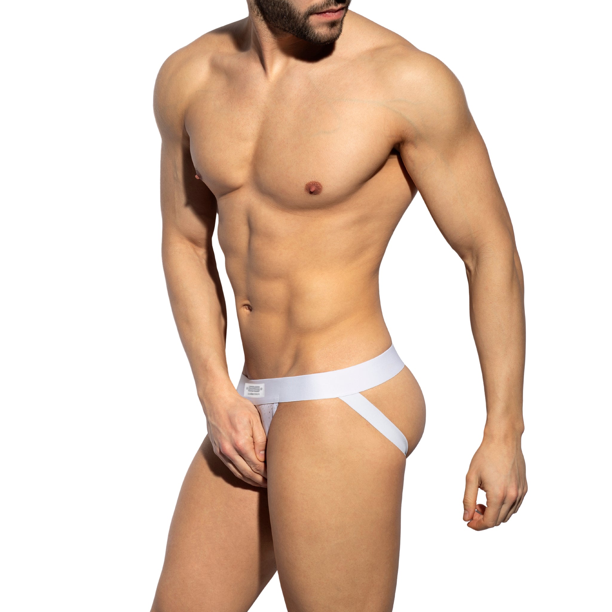 ES Collection Glitter Net Jock White UN585