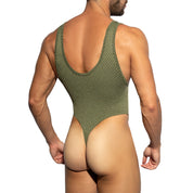 ES Collection Luxury Thong Swimsuit Khaki 2229