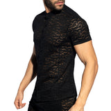 ES Collection Spider Short Sleeves Shirt Black SHT026