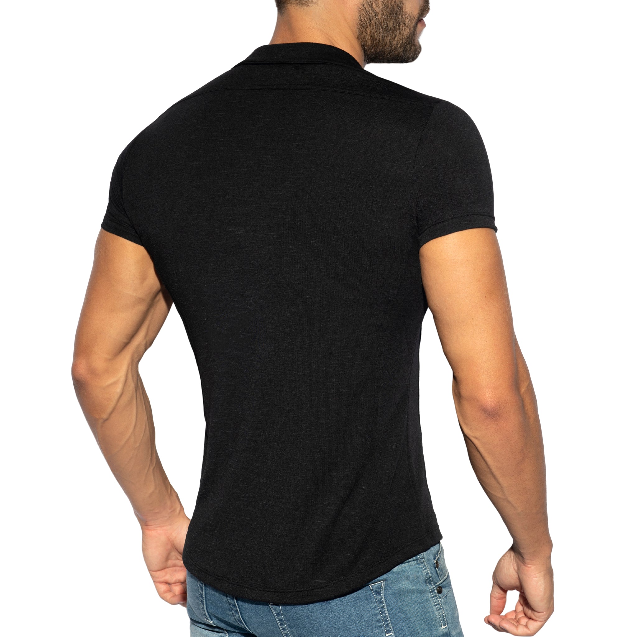 ES Collection Slim Fit Shirt Black SHT023