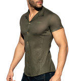 ES Collection Slim Fit Shirt Khaki SHT023
