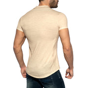 ES Collection Slim Fit Shirt Beige SHT023