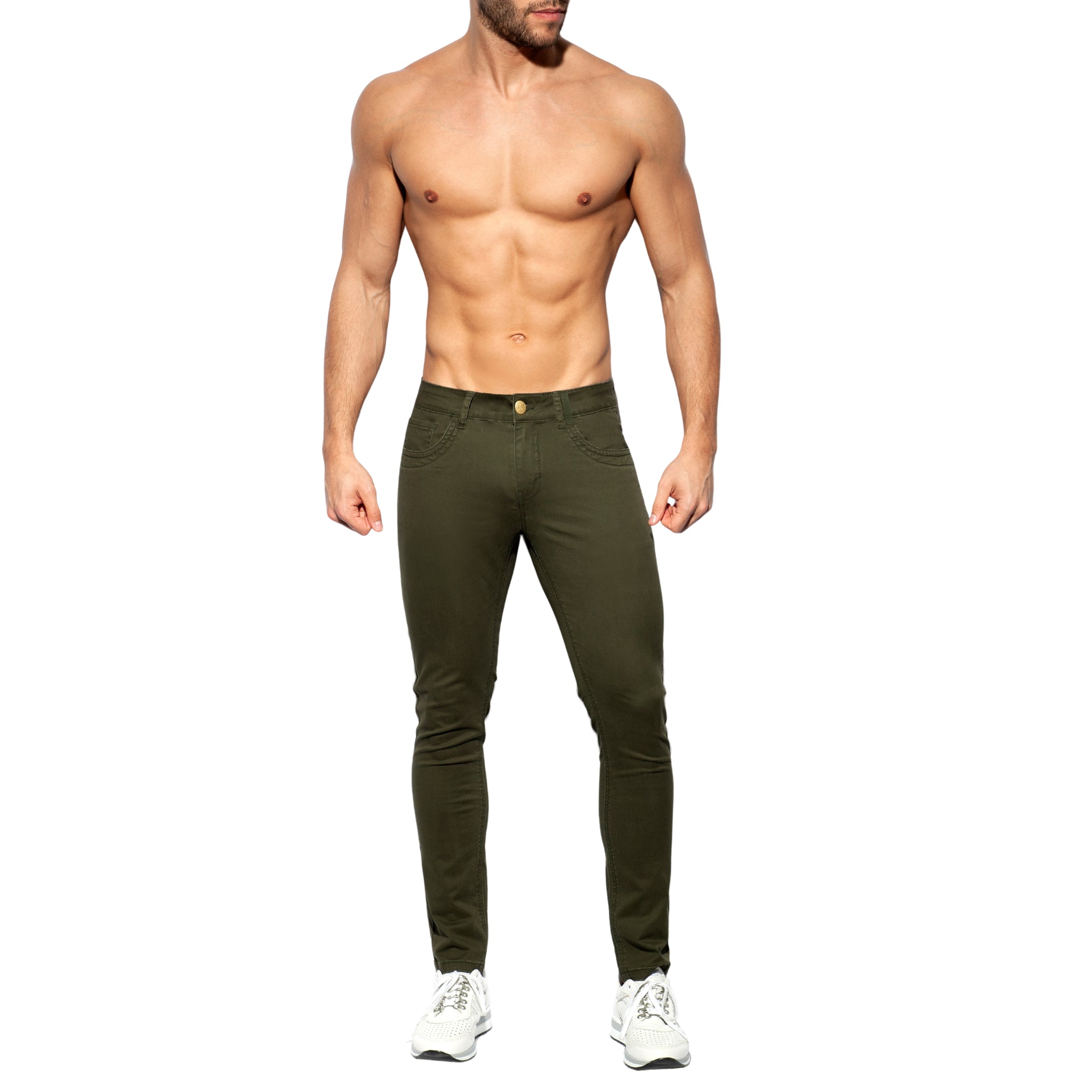 ES Collection Slim Fit Trousers Khaki ESJ057