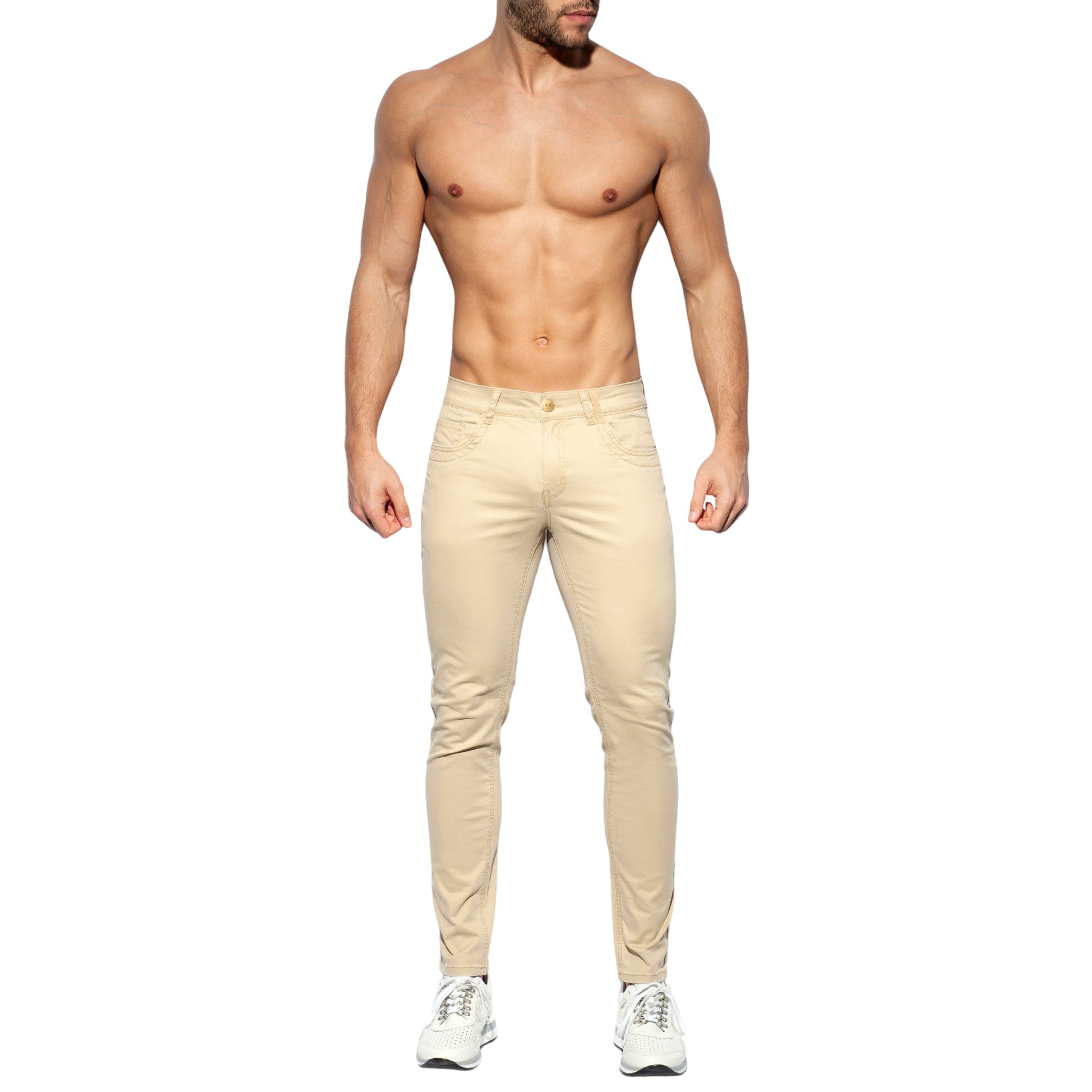 ES Collection Slim Fit Trousers Beige ESJ057