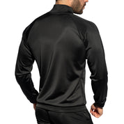 ES Collection Zip Pockets Plain Jacket Black SP316