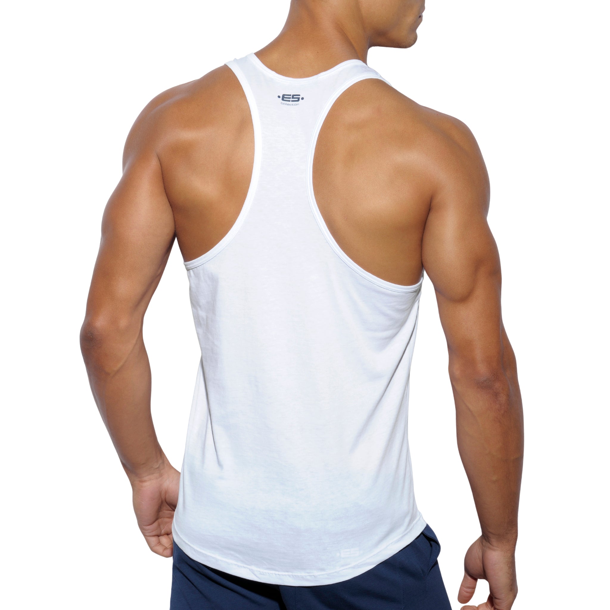 ES Collection Never Back Down Tank Top White TS169