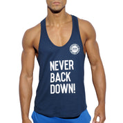 ES Collection Never Back Down Tank Top Navy TS169