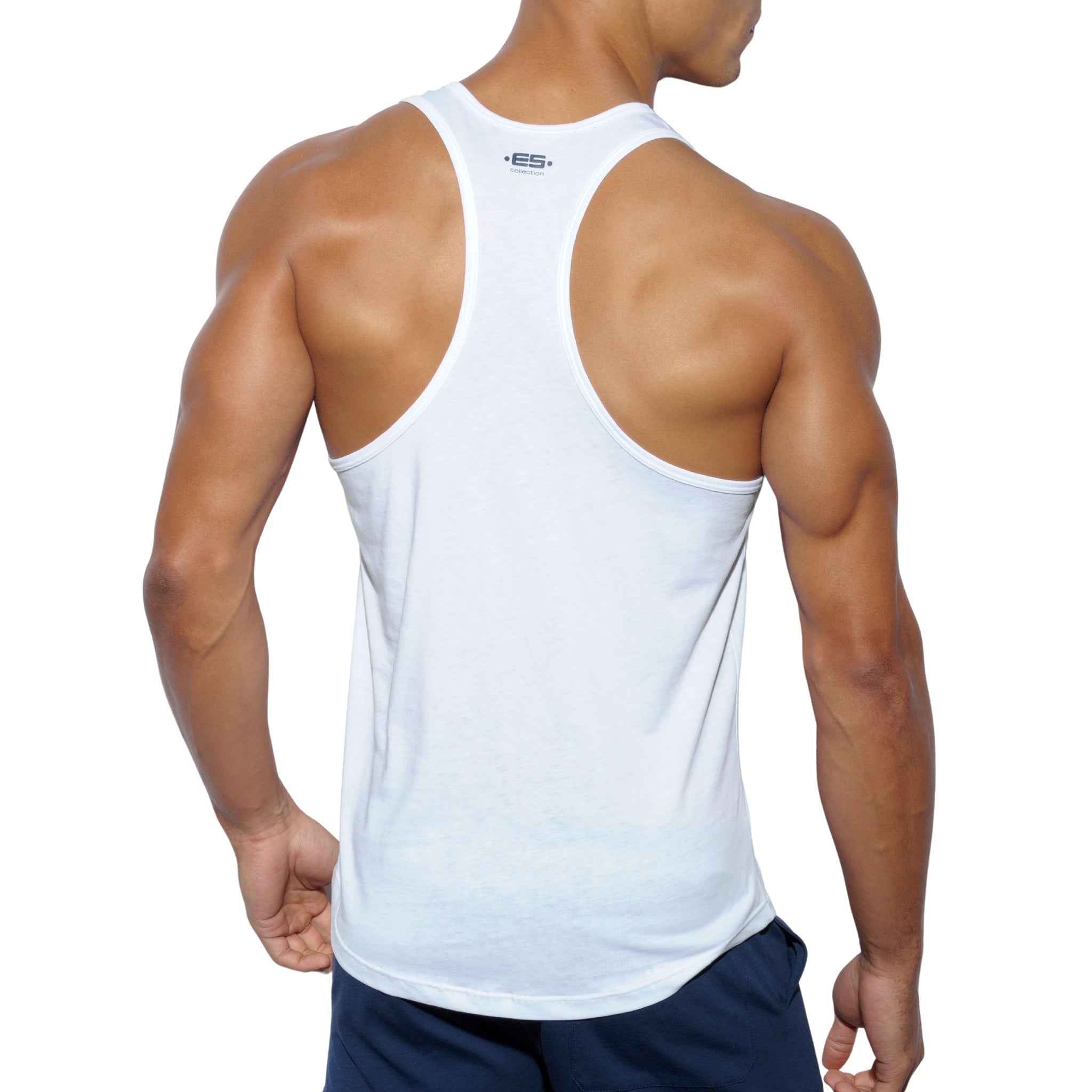 ES Collection Never Back Down Tank Top White TS171