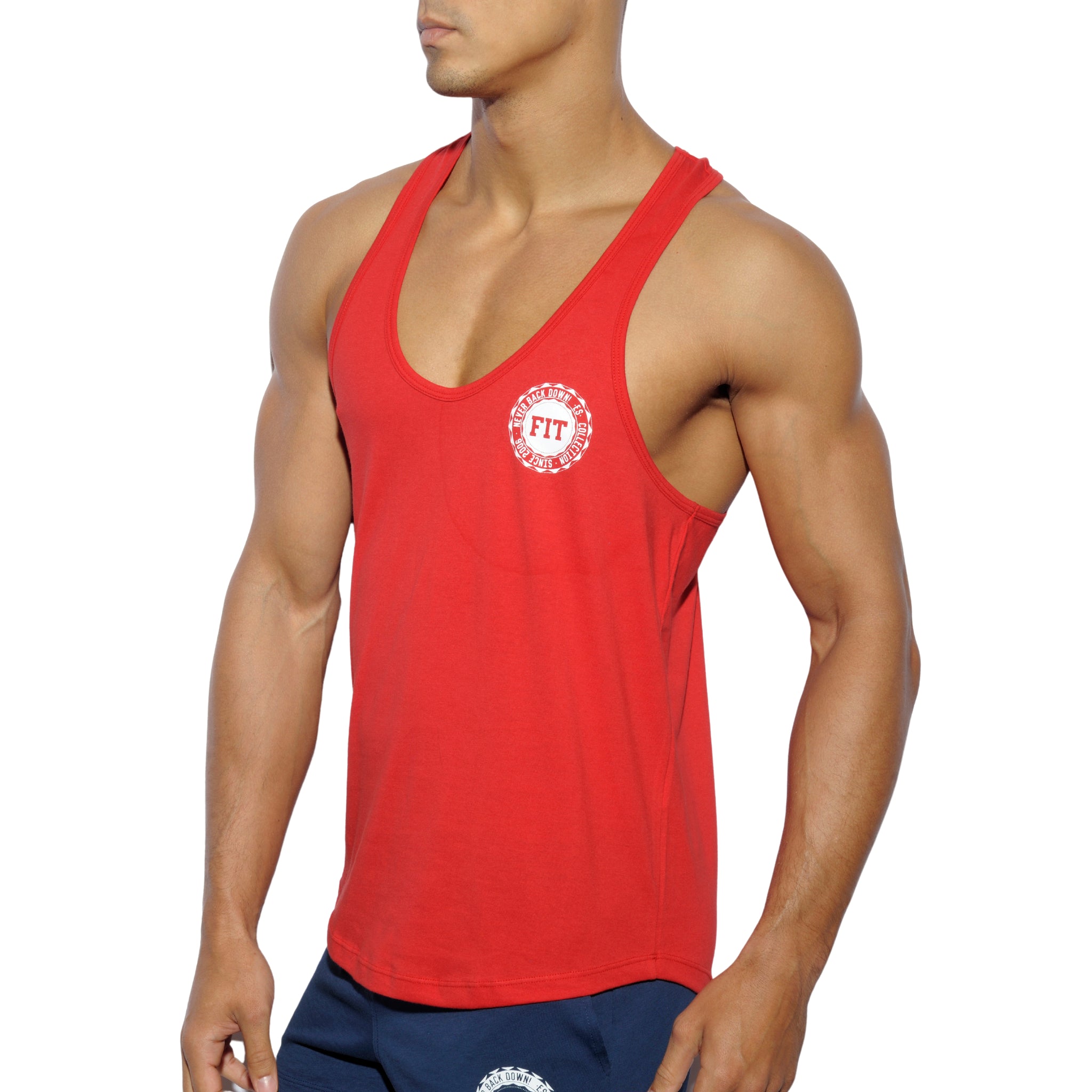 ES Collection Never Back Down Tank Top Red TS171