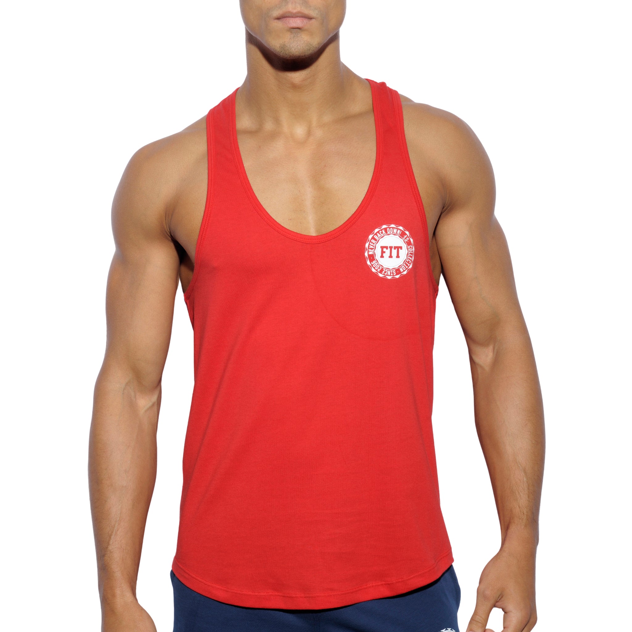 ES Collection Never Back Down Tank Top Red TS171