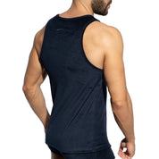 ES Collection Terrycloth Tank Top Navy TS316