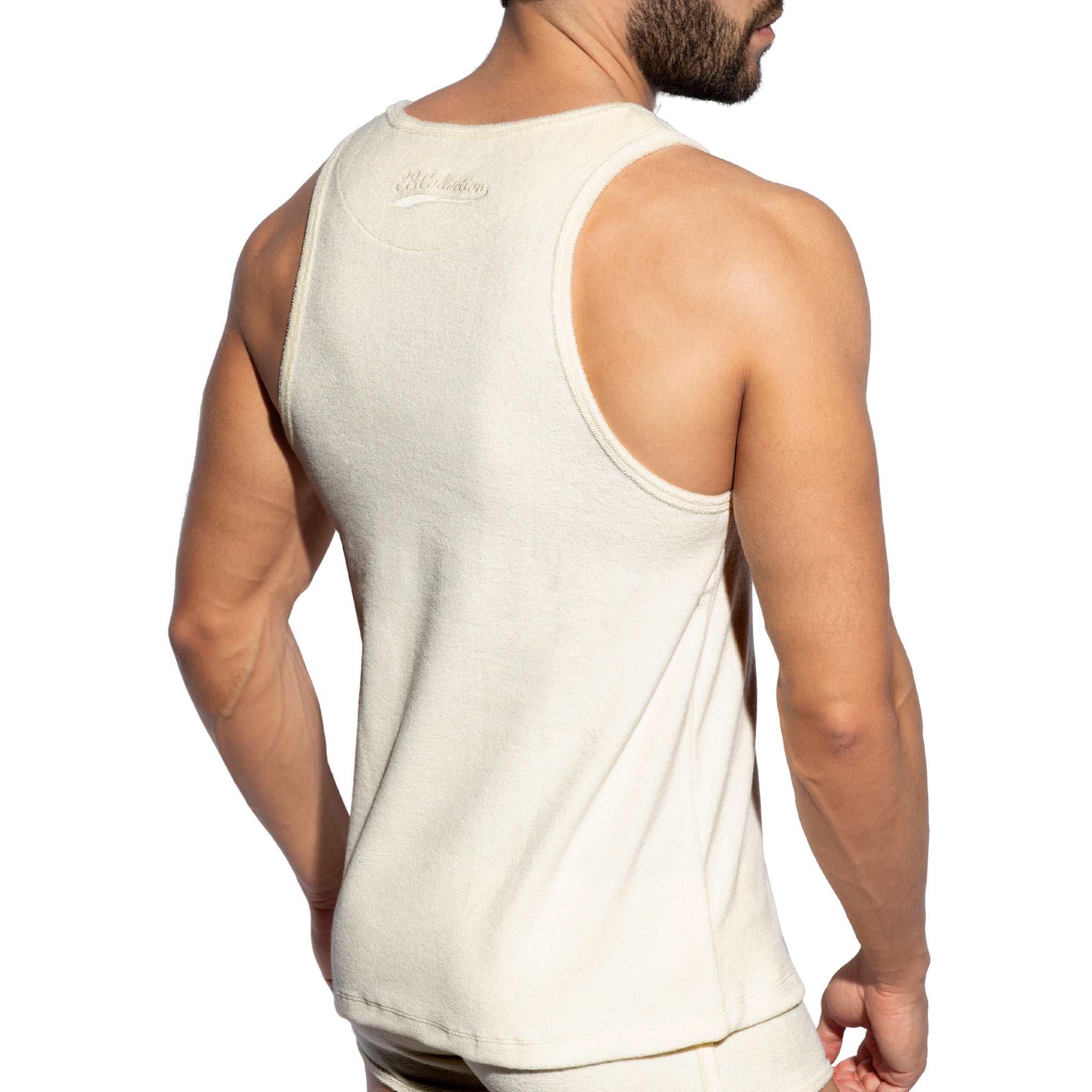 ES Collection Terrycloth Tank Top Ivory TS316