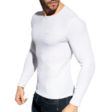 ES Collection Recycled Rib Long Sleeves T-Shirt White TS325