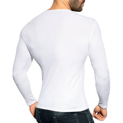 ES Collection Recycled Rib Long Sleeves T-Shirt White TS325