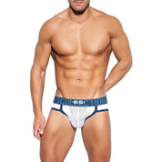 ES Collection Open Mesh Jock White UN376