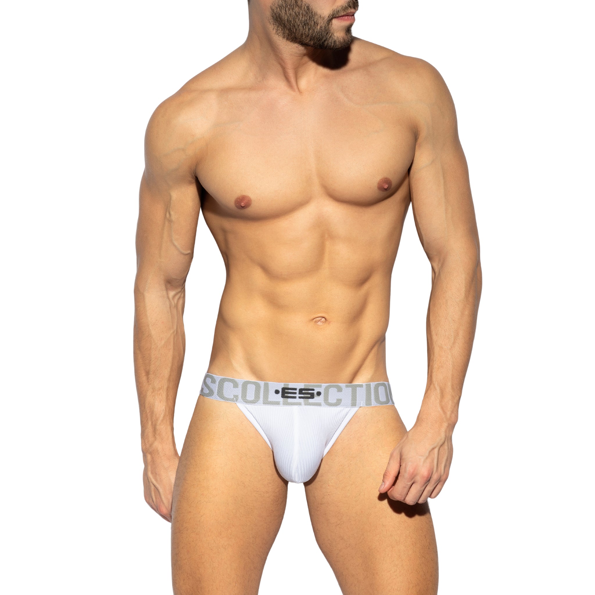 ES Collection Recycled Rib Jock White UN494