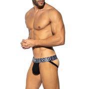 ES Collection Zebra C-Through Jock Black UN540