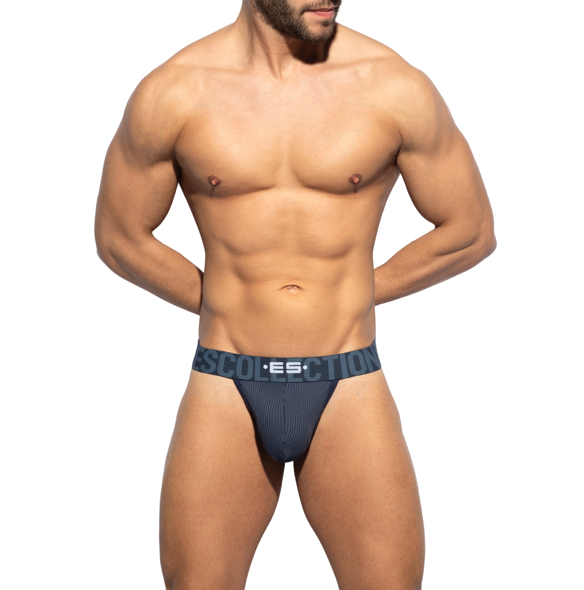 ES Collection Recycled Rib Band Thong Navy UN557