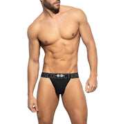 ES Collection Recycled Rib Band Thong Black UN557