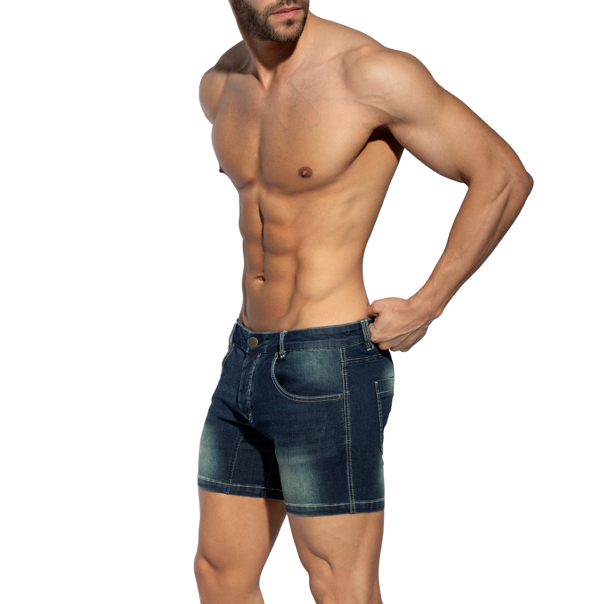 ES Collection Denim Short Jeans Dark Jeans ESJ073