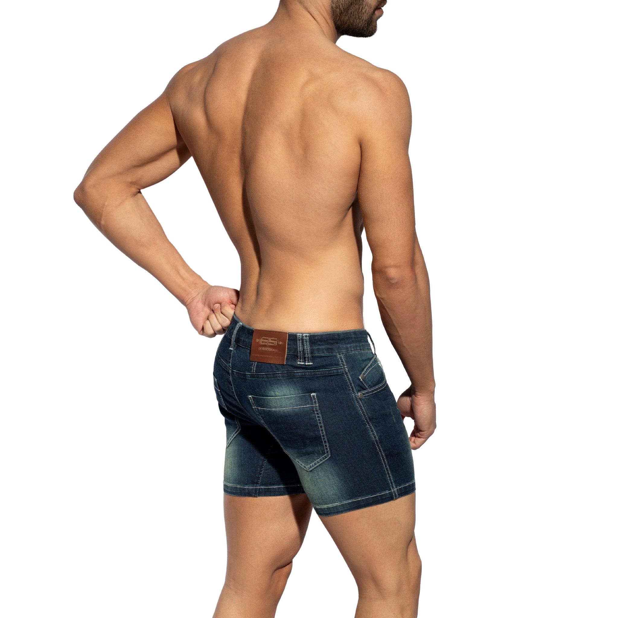 ES Collection Denim Short Jeans Dark Jeans ESJ073