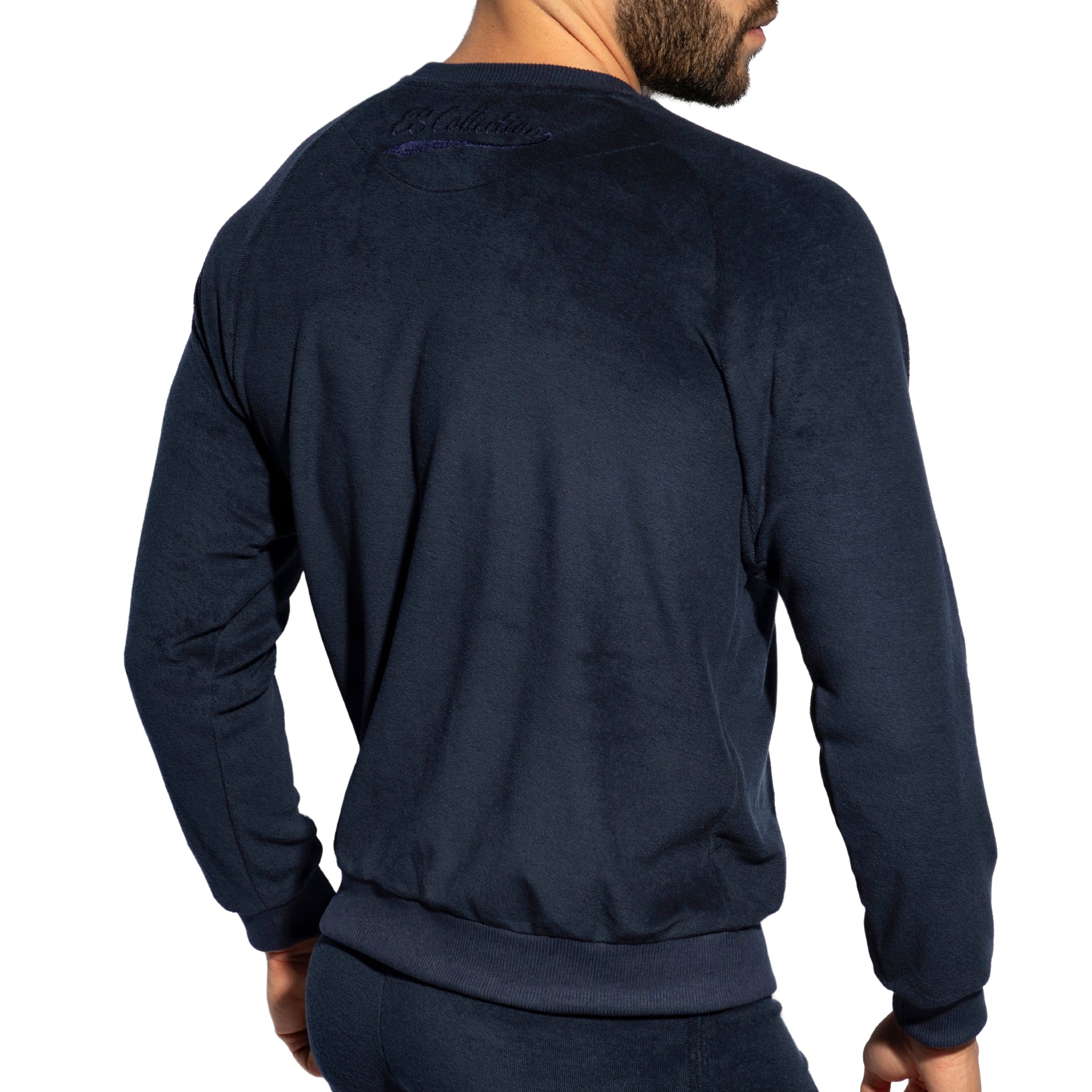 ES Collection Terrycloth Sweatshirt Navy SP318