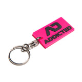 Addicted Addicted Rubber Keyring Fuchsia AC223