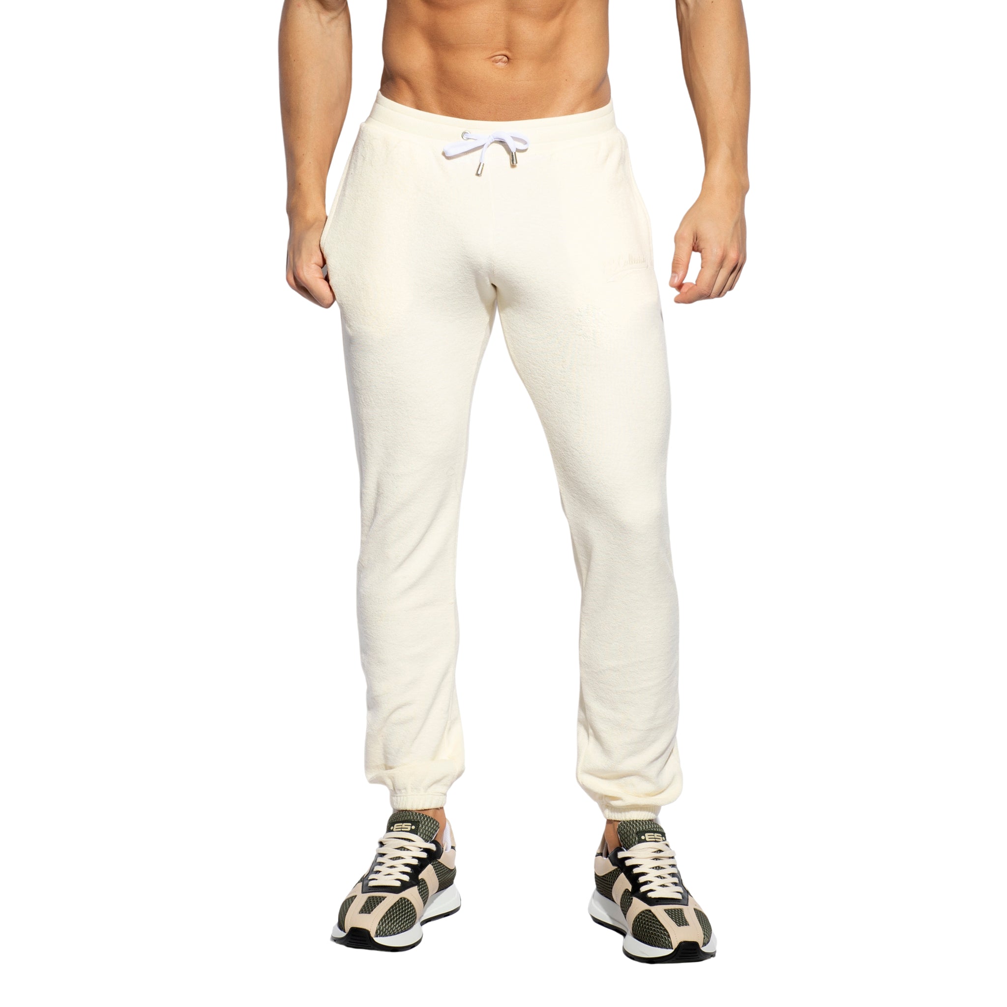 ES Collection Terrycloth Long Pants Ivory SP319