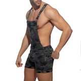 Addicted Camo Jeans Overalls Grey Camouflage AD1106