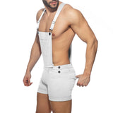 Addicted Removable Overalls Zipped White AD1160