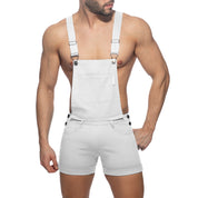 Addicted Removable Overalls Zipped White AD1160