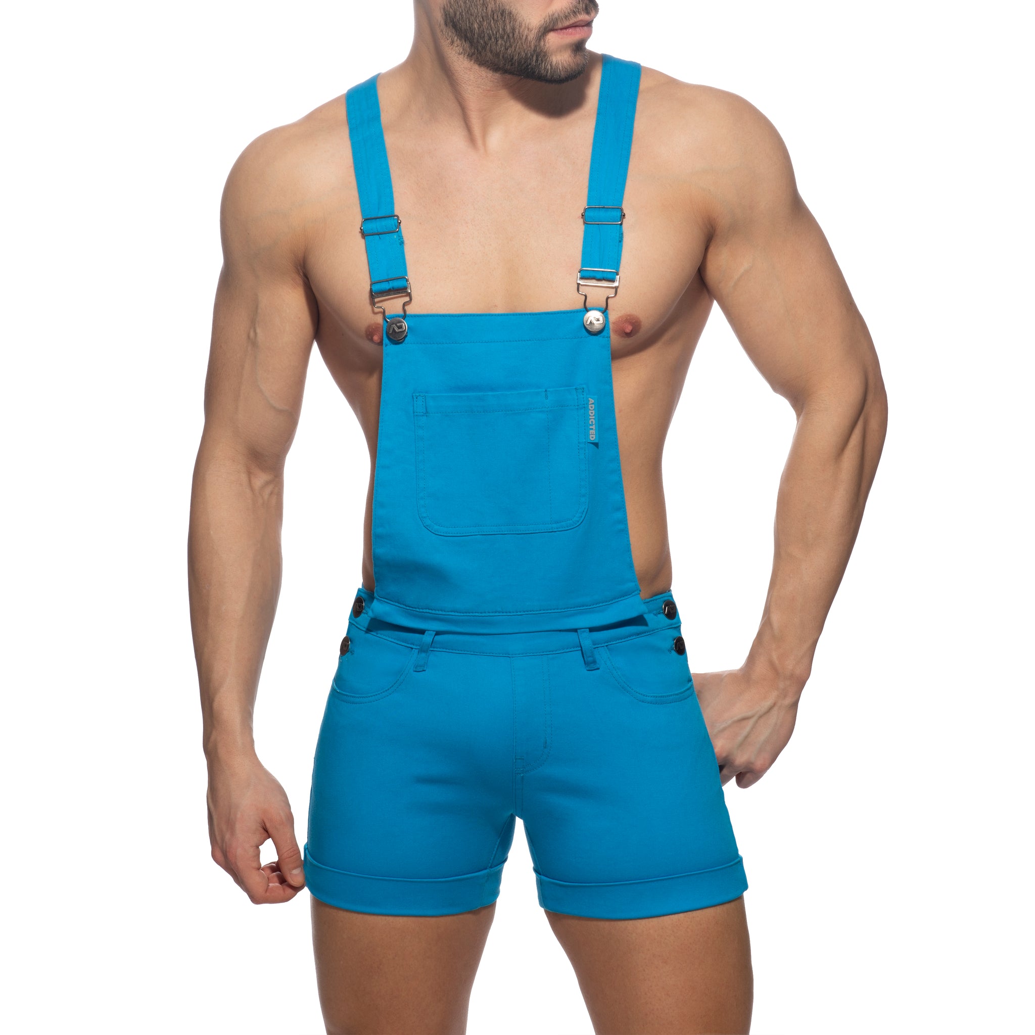 Addicted Removable Overalls Zipped Surf Blue AD1160