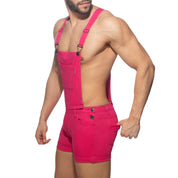 Addicted Removable Overalls Zipped Fuchsia AD1160