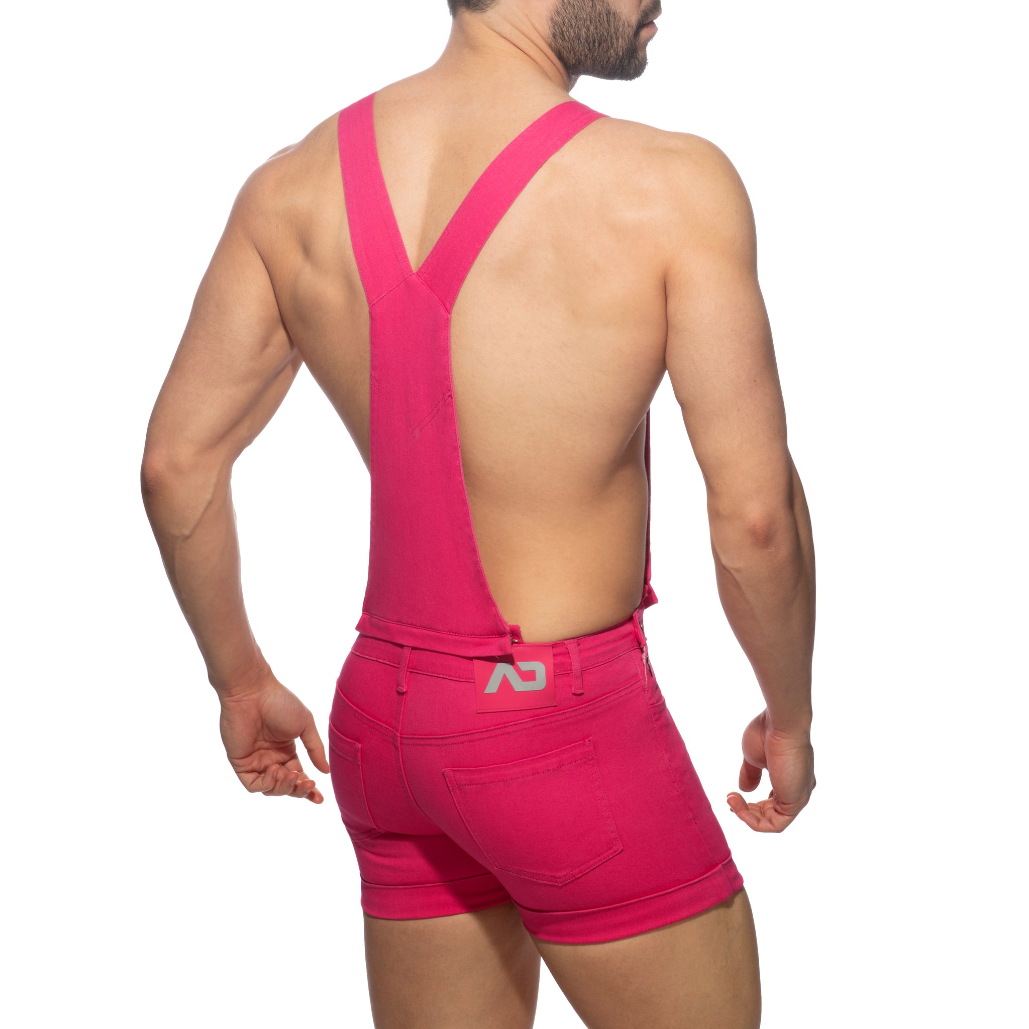Addicted Removable Overalls Zipped Fuchsia AD1160