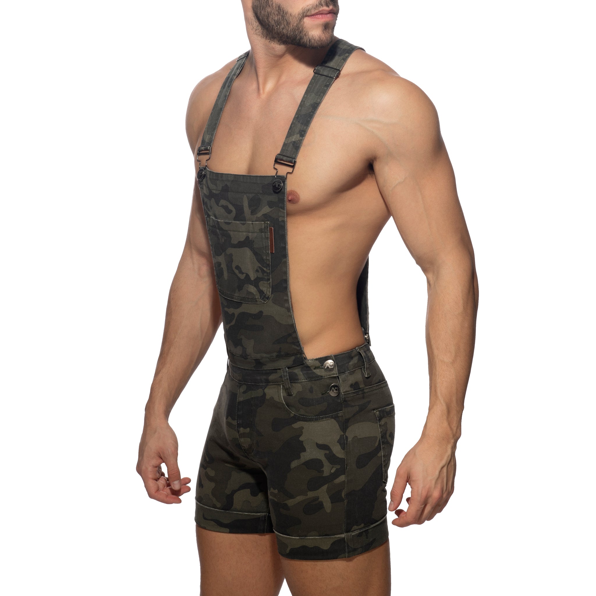 Addicted Removable Overalls Camo Jeans Camouflage AD1161