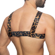 Addicted Leopard Elastic Harness Brown AD1183