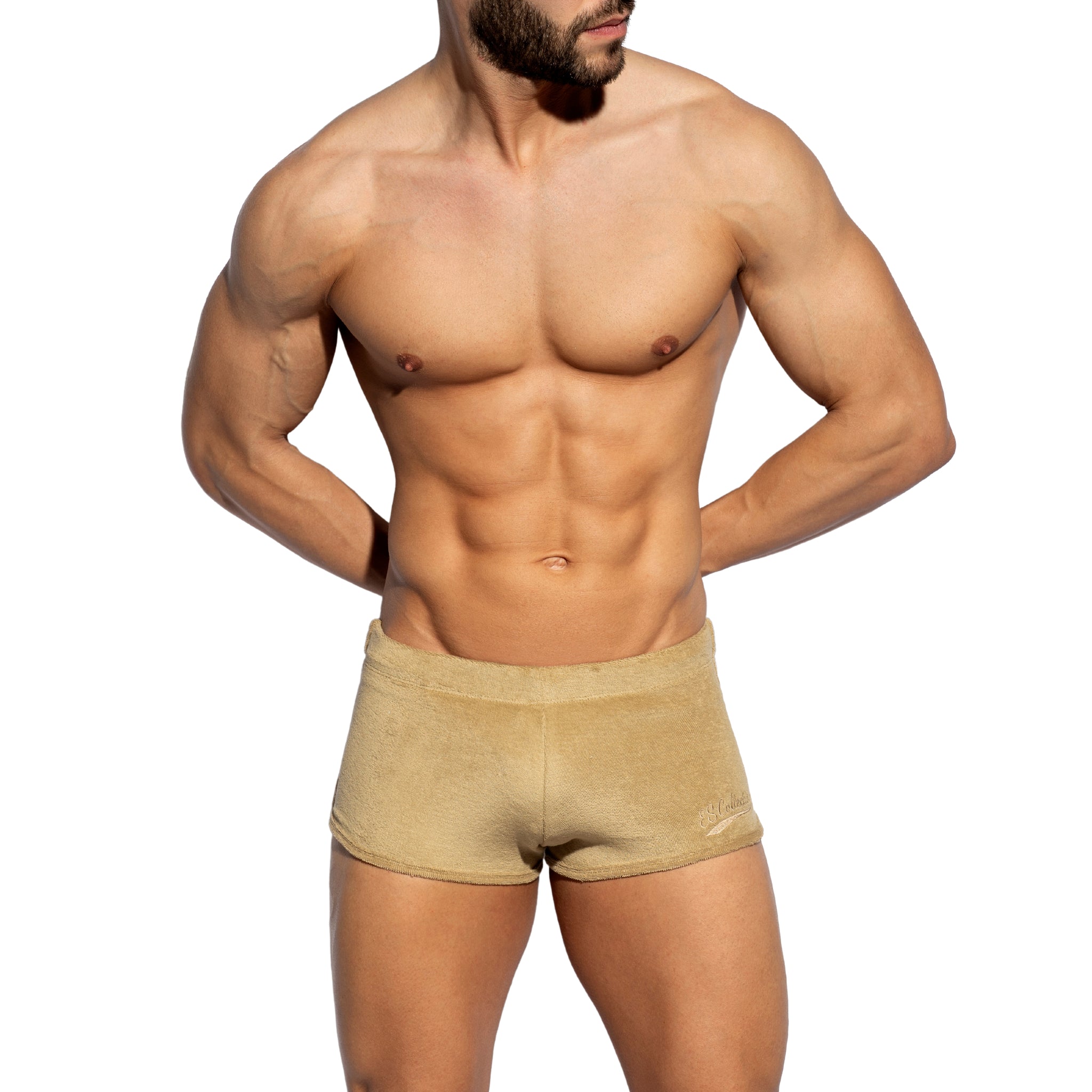 ES Collection Terrycloth Short Shorts Beige SP325