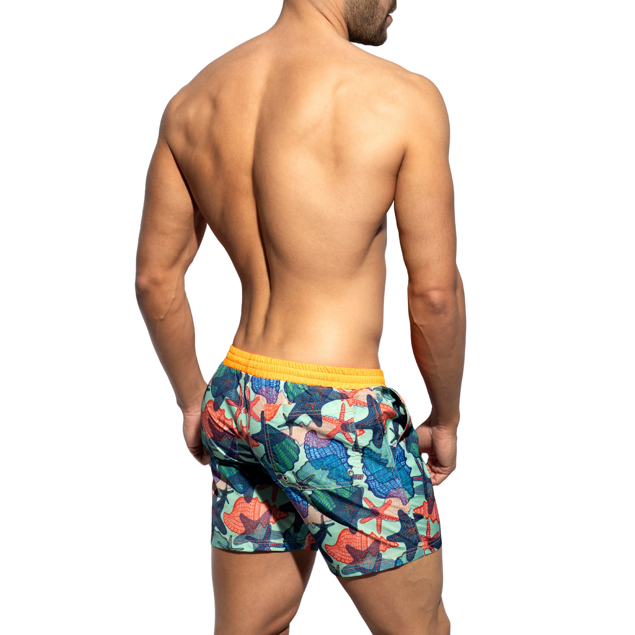 ES Collection Cascara Swim Shorts Neon Orange 2405