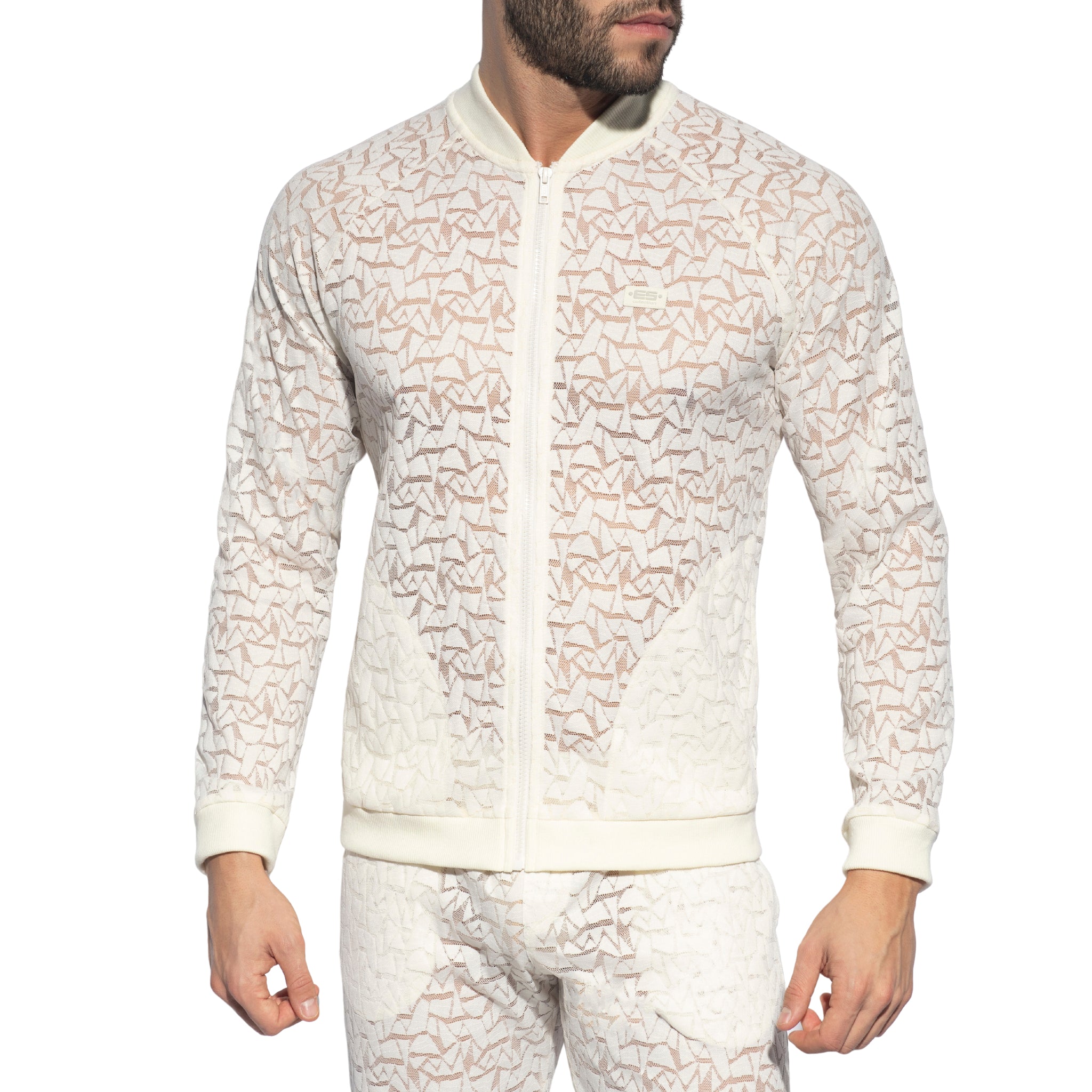 ES Collection Spider Sports Jacket Ivory SP308