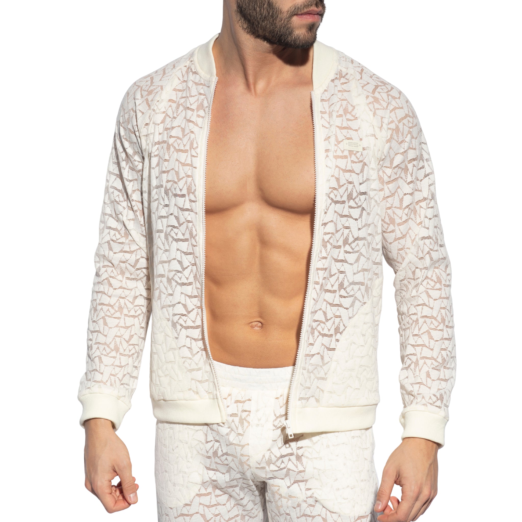 ES Collection Spider Sports Jacket Ivory SP308