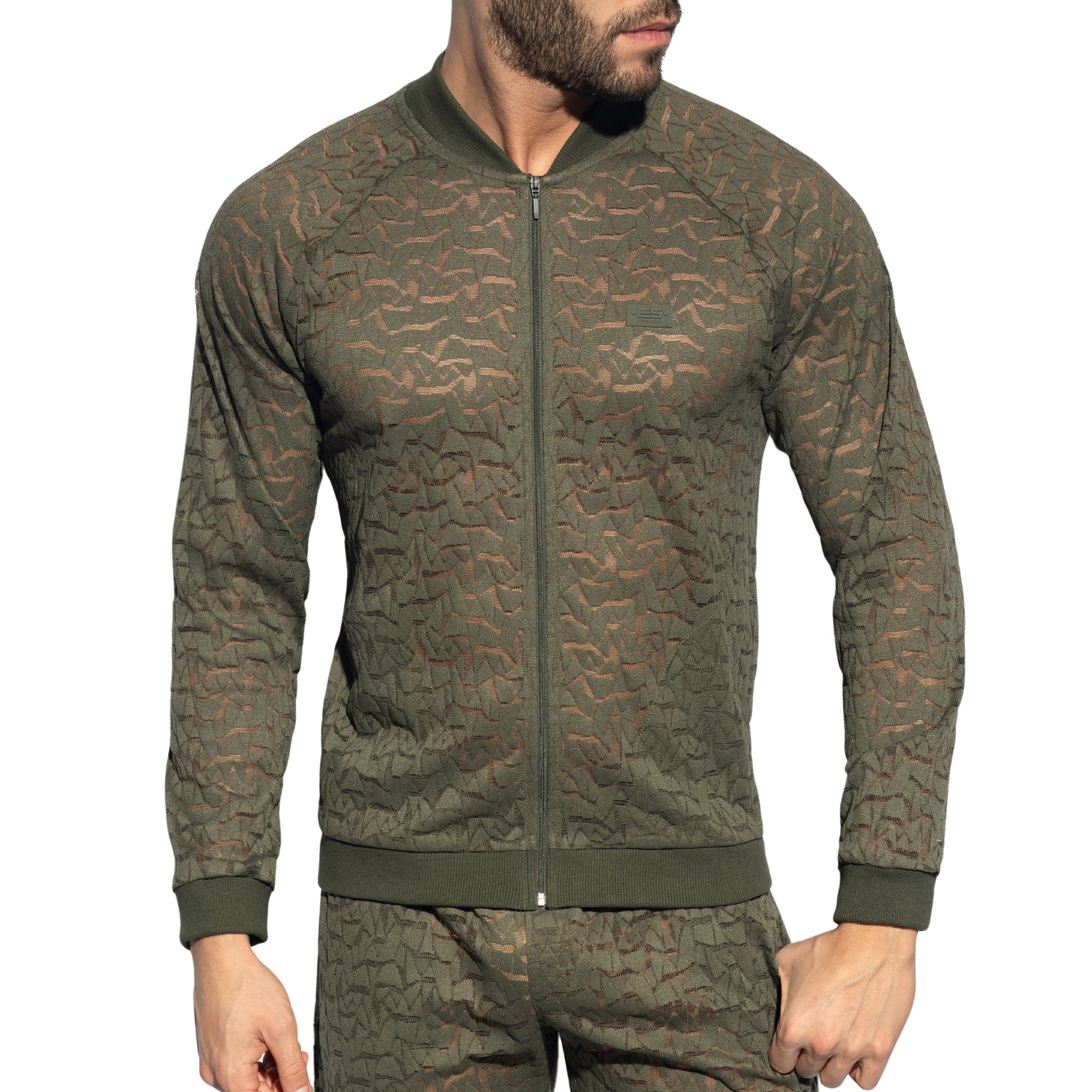 ES Collection Spider Sports Jacket Khaki SP308