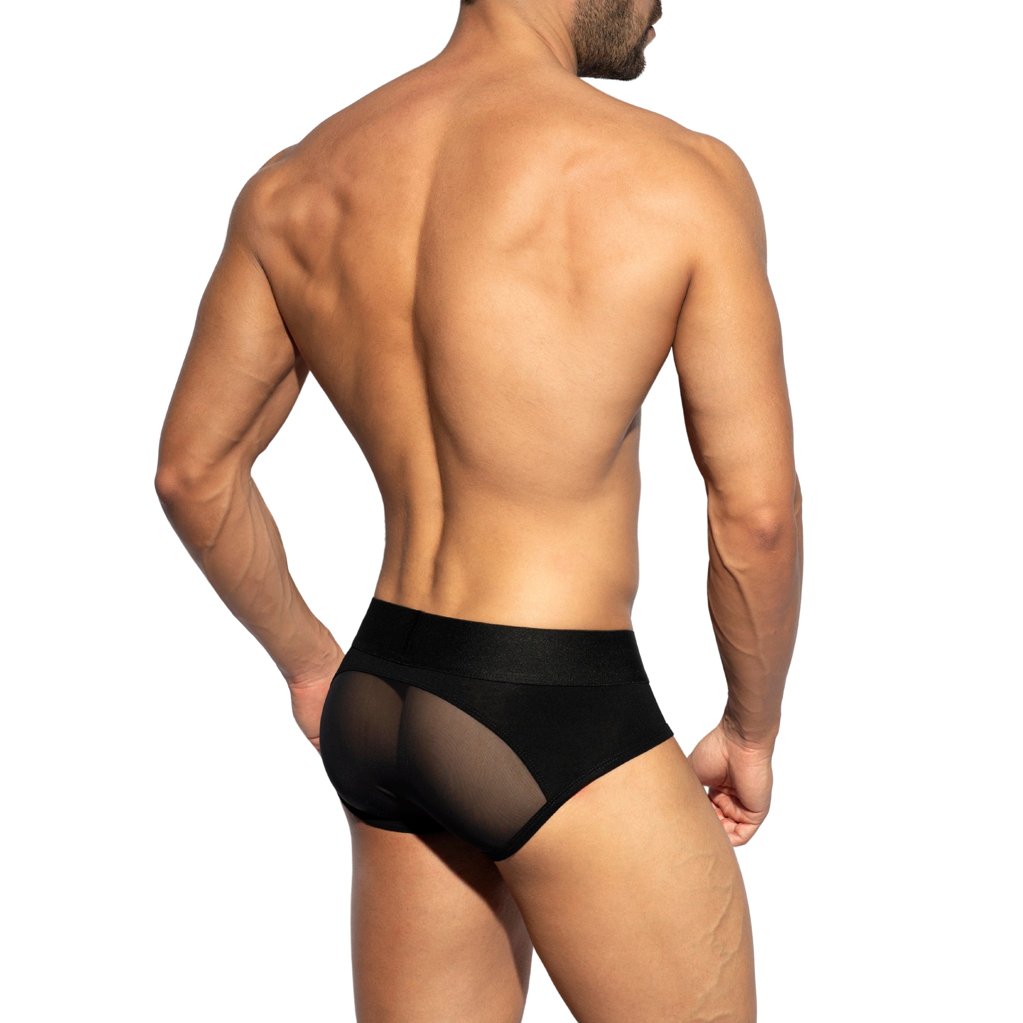 ES Collection Strass C-Through Brief Black UN588